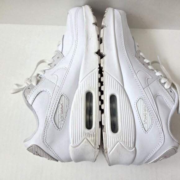 Nike Shoes Youth 6.5 GS Triple White Sneakers CD6864 Womens 8 - Picture 10 of 12